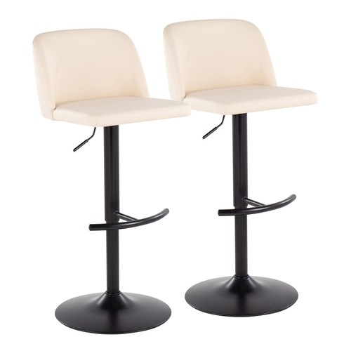 Toriano Adjustable Barstool - Set Of 2